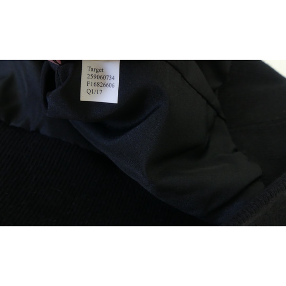 Woman's Floral Lightweight Jacket XXL Zip-Up Satin Bomber Style Cuffed Waist Y2K - Picture 8 of 8